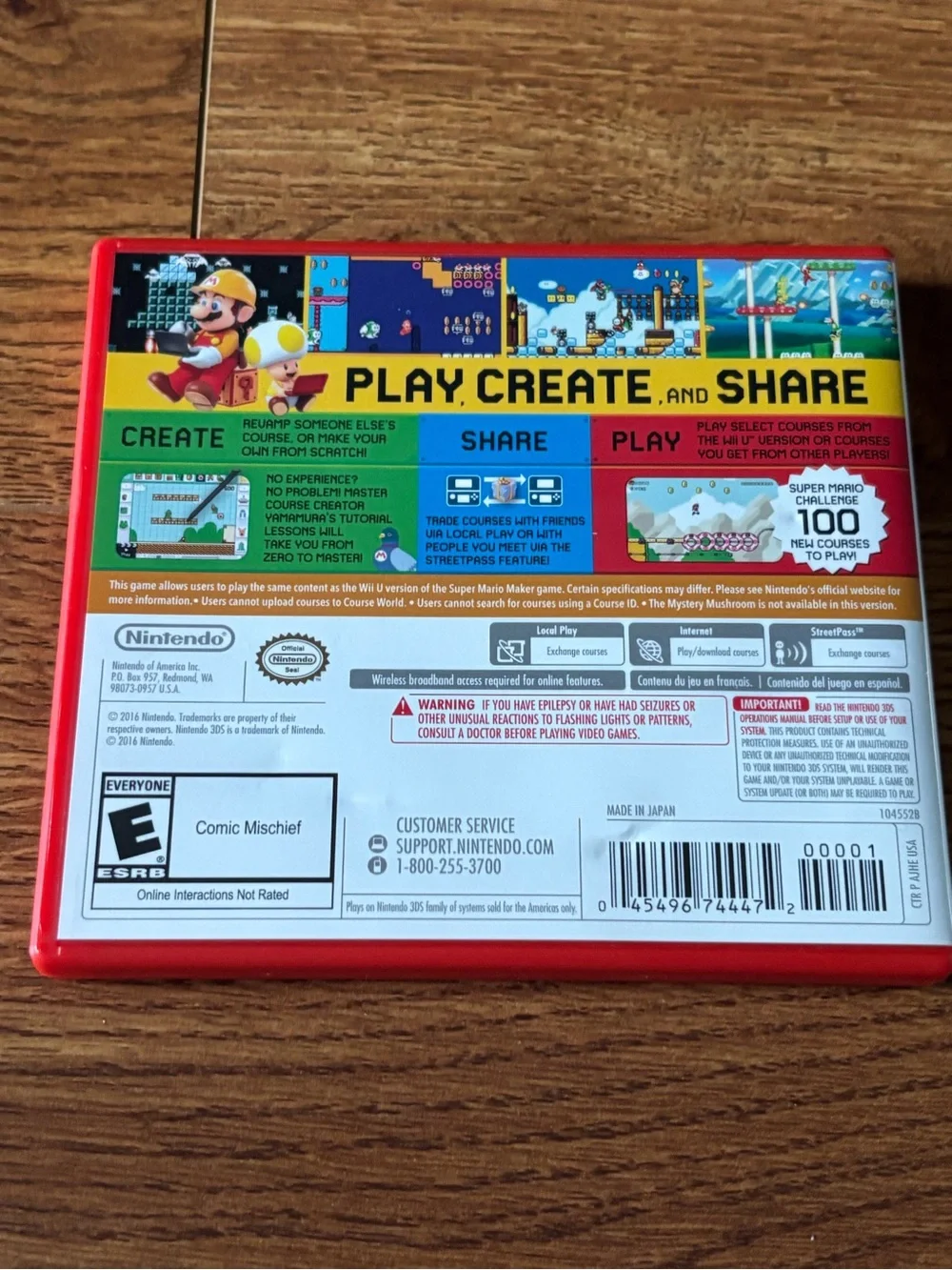Nintendo Super Mario Maker 3DS video game